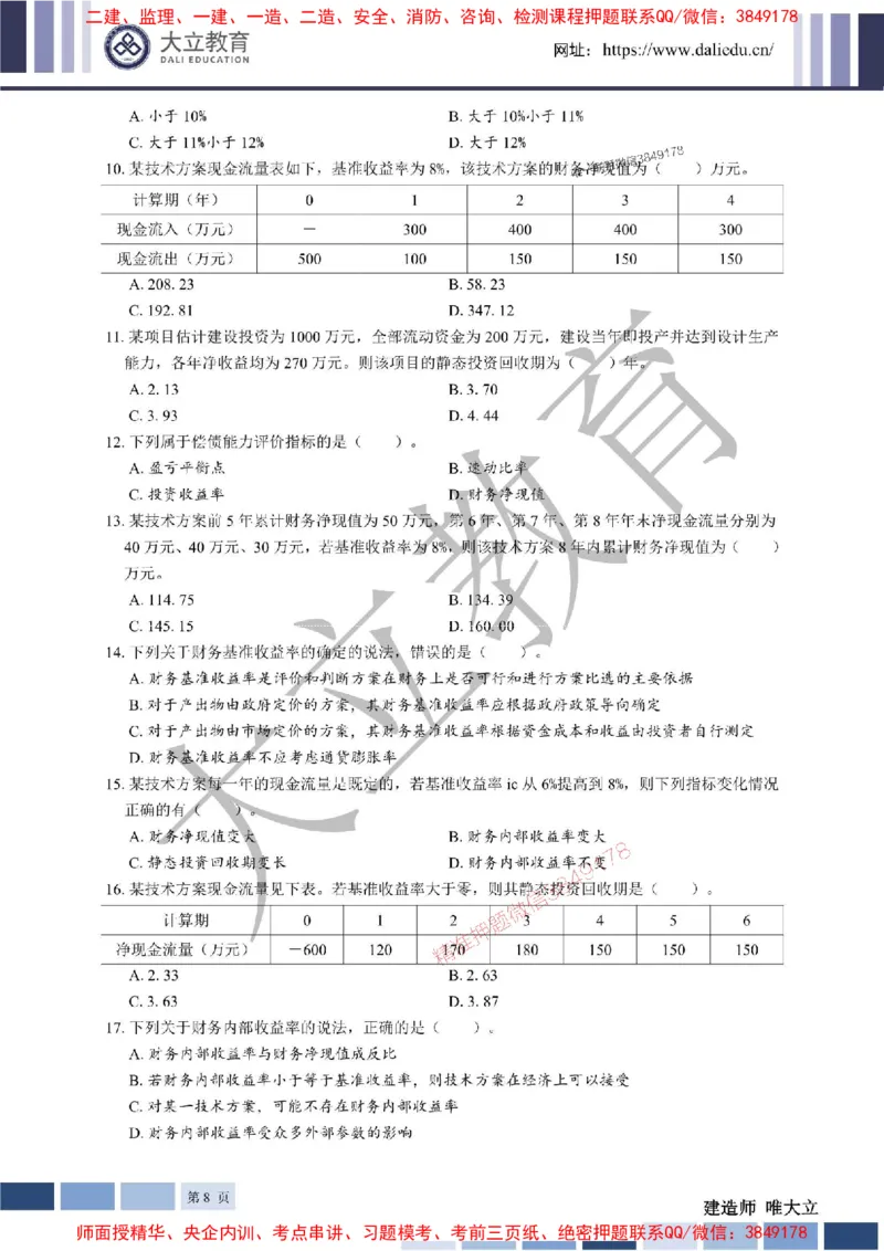 2025年一建《经济》章节题20250028110014_1_2026年一级建造师_2026年一建经济_2025年一建经济SVIP_01-精华文档✿电子教材✿历年真题_40-经济《章节题+解析》DL推荐