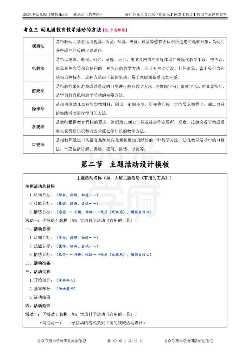 25下幼儿-保教知识与能力一轮笔记_教资_25下资料合集二_2025下一轮学霸笔记_2025下幼儿科一科二笔记+习题