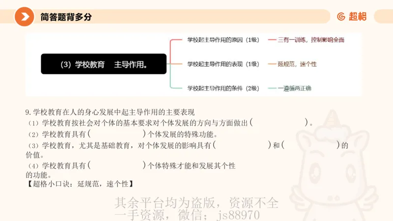 PPT_教资_大圣26上蒙题技巧通用网课（中小幼）_CG26上教资笔试小学_0226上小学-教育知识与能力（更新中）_02简答题分带背营