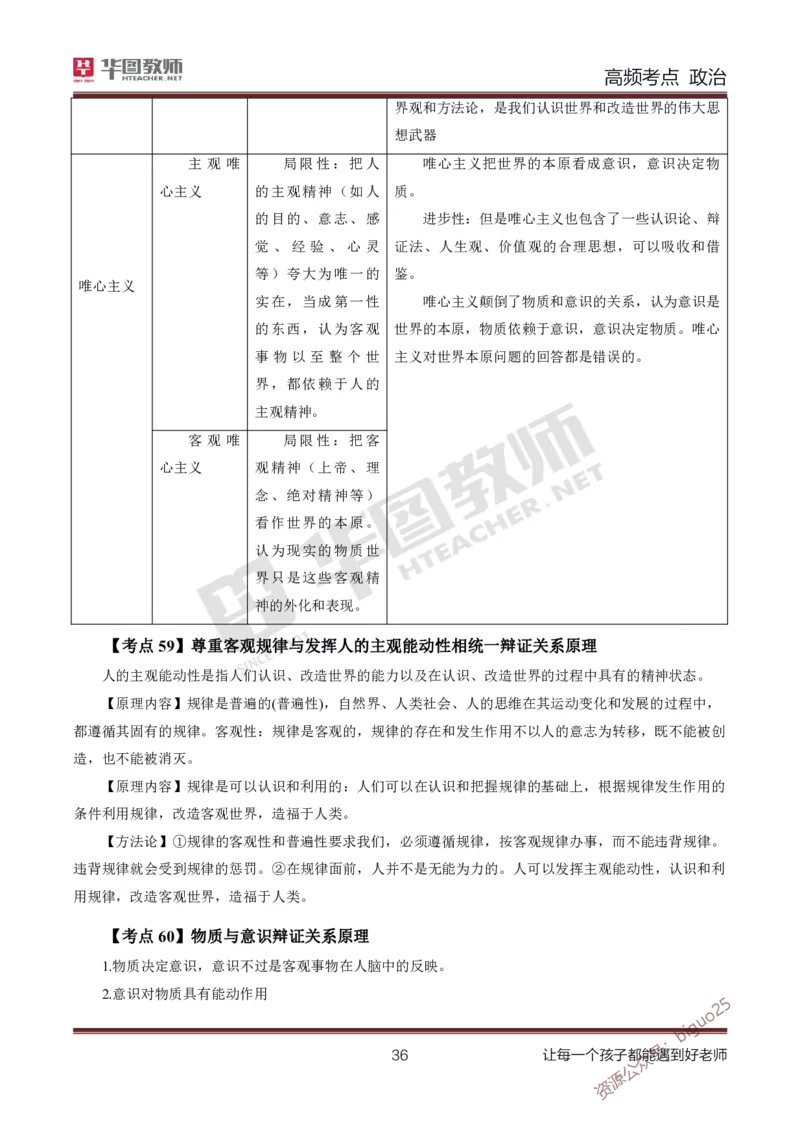 中学政治高频考点_教资_33教资笔试历年真题汇总（科一+科二+科三）_科三真题_02高中科三各科电子资料包合集_政治（资料文档）_高中政治_03高频考点及笔记