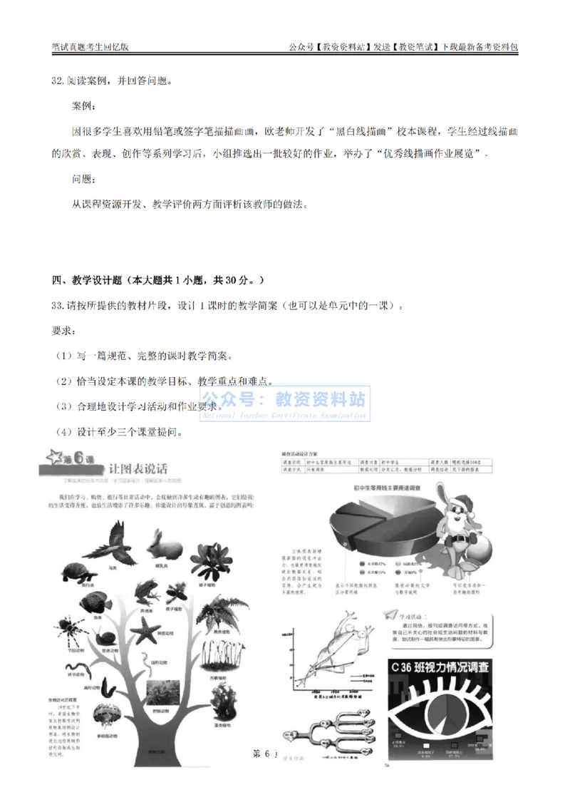 2024上半年初中《美术》真题_教资_33教资笔试历年真题汇总（科一+科二+科三）_科三真题_02初中科三各科电子资料包合集_美术（资料文档）_初中美术_01科三真题