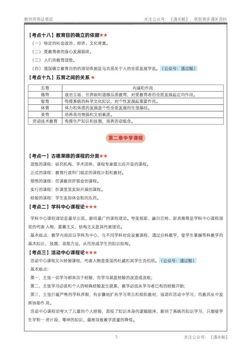 中学《教育知识与能力》考前狂背10页纸_教资_初高中2026教资_26上资料（持续更新）_06补充资料_09考前十页纸