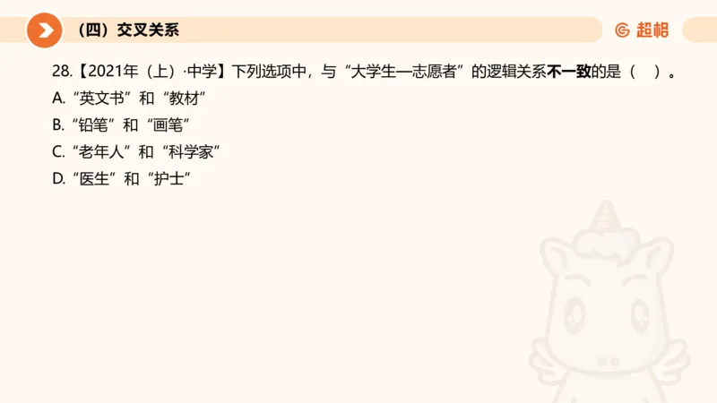 2026教资文化素养狂刷1000题-类比推理_教资_CG26上教资笔试幼儿_26上CG幼儿教资笔试（更新中）_0126上幼儿-综合素质（更新中）_05文化素养狂刷1000题