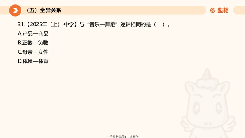 2026教资文化素养狂刷1000题-类比推理_教资_CG26上教资笔试幼儿_26上CG幼儿教资笔试（更新中）_0126上幼儿-综合素质（更新中）_05文化素养狂刷1000题