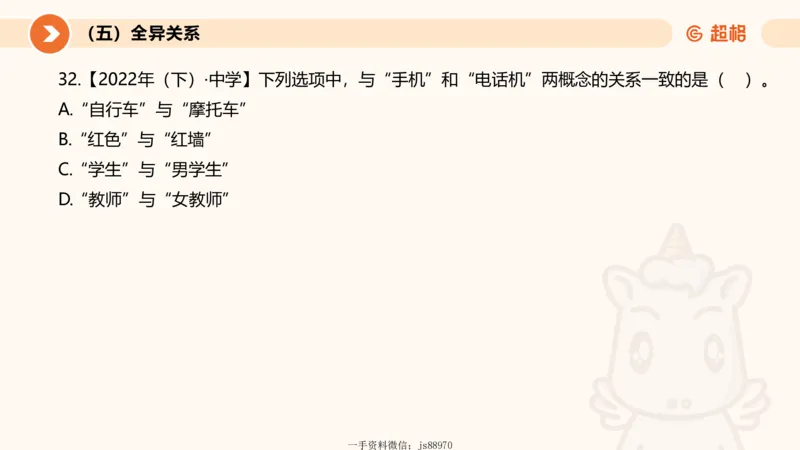 2026教资文化素养狂刷1000题-类比推理_教资_CG26上教资笔试幼儿_26上CG幼儿教资笔试（更新中）_0126上幼儿-综合素质（更新中）_05文化素养狂刷1000题