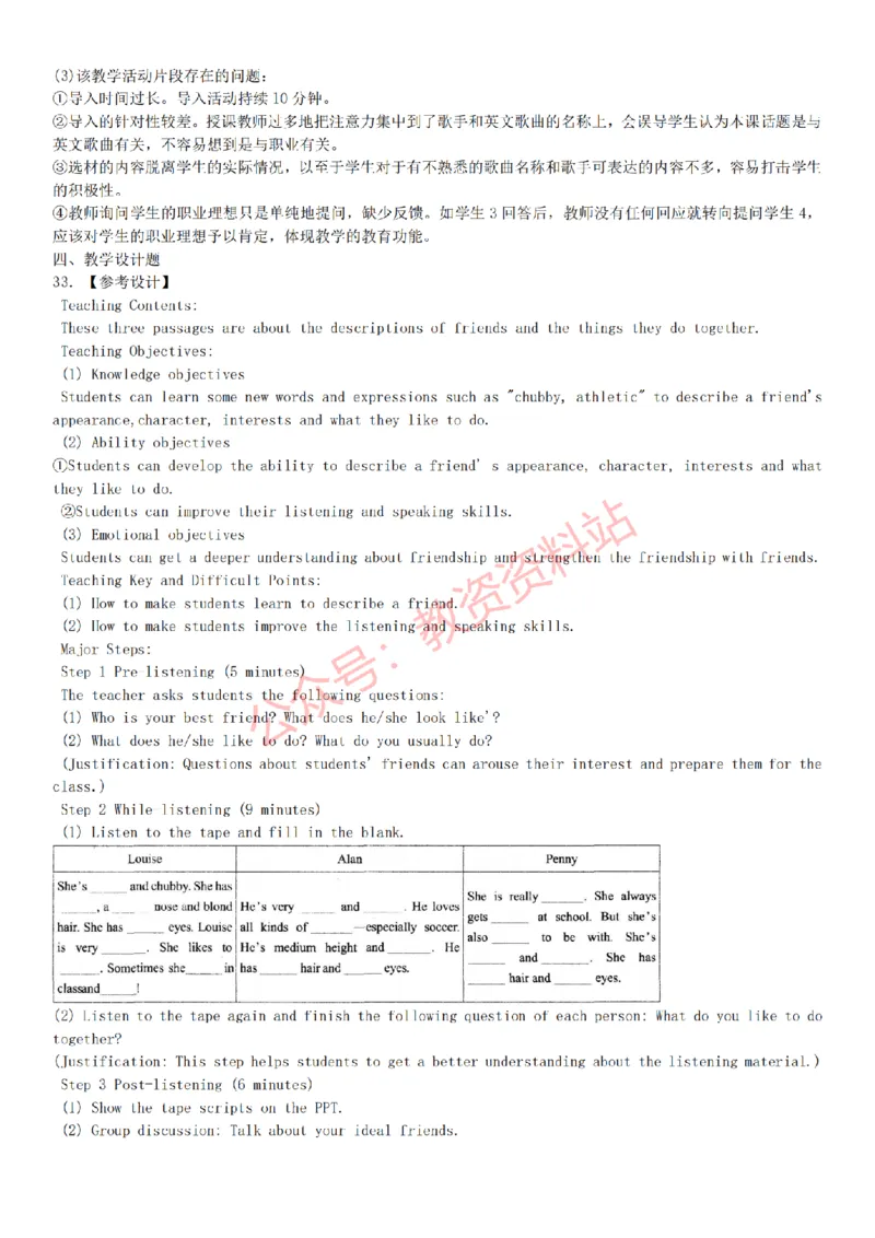 2015上-2019上初中英语学科知识历年真题及解析_教资_33教资笔试历年真题汇总（科一+科二+科三）_科三真题_02初中科三各科电子资料包合集_英语（资料文档）_初中英语
