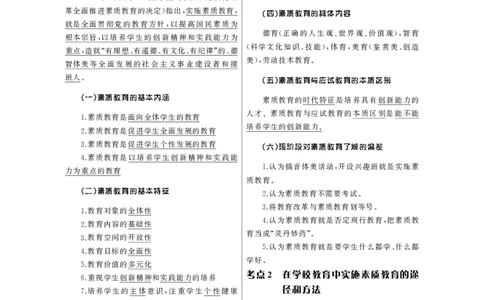 中学（科一+科二）_教资_初高中2026教资_25下教师资格证_3.核心考点精编