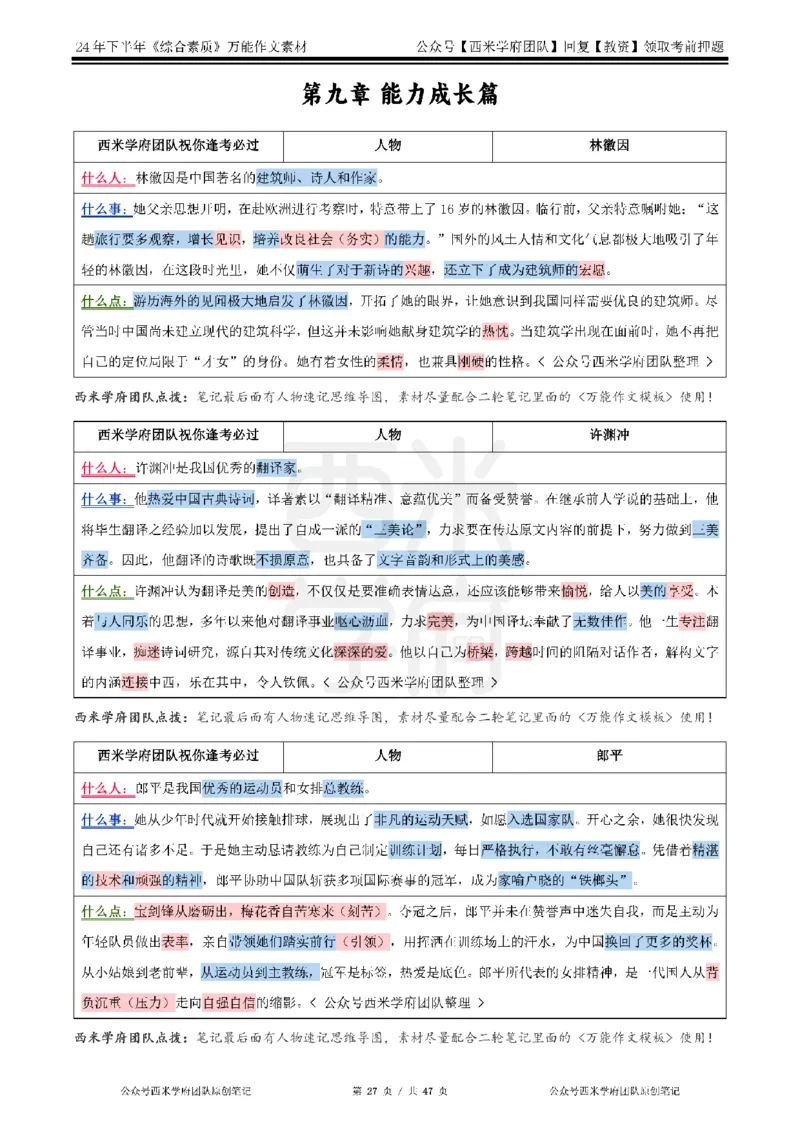 2025上_中小幼-作文54个人物素材_教资_282026上教资笔试&middot;作文资料_25上-旧资料