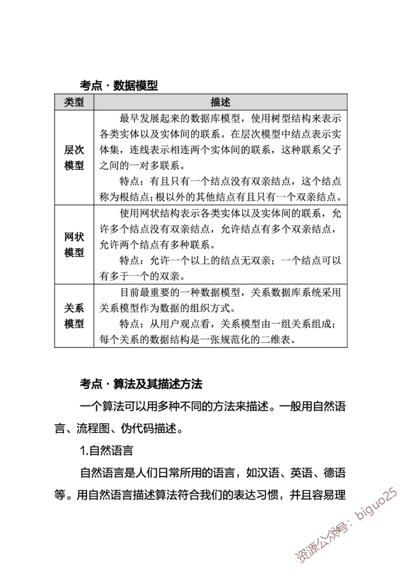 中学信息技术考点笔记_教资_33教资笔试历年真题汇总（科一+科二+科三）_科三真题_02高中科三各科电子资料包合集_信息（资料文档）_高中信息_04高频考点及笔记