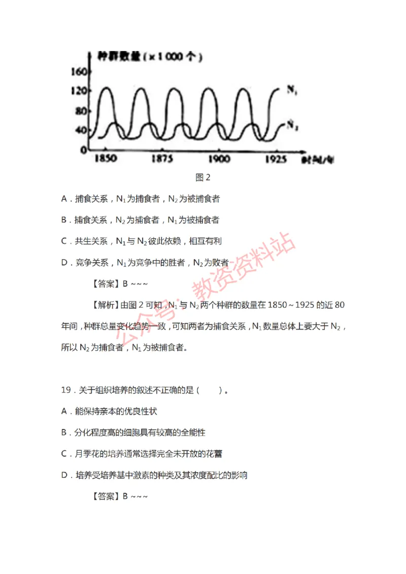 2021年上半年初中《生物》教师资格证笔试真题及答案解析_教资_33教资笔试历年真题汇总（科一+科二+科三）_科三真题_02初中科三各科电子资料包合集_生物（资料文档）