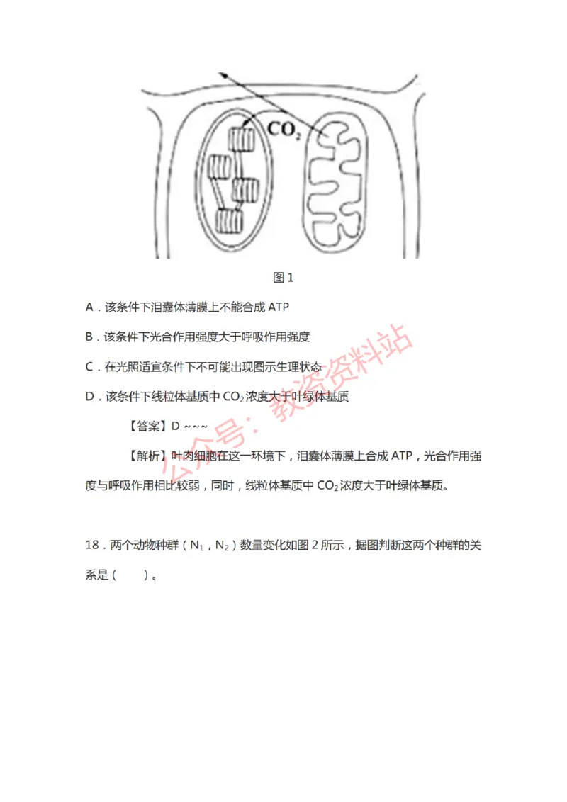 2021年上半年初中《生物》教师资格证笔试真题及答案解析_教资_33教资笔试历年真题汇总（科一+科二+科三）_科三真题_02初中科三各科电子资料包合集_生物（资料文档）