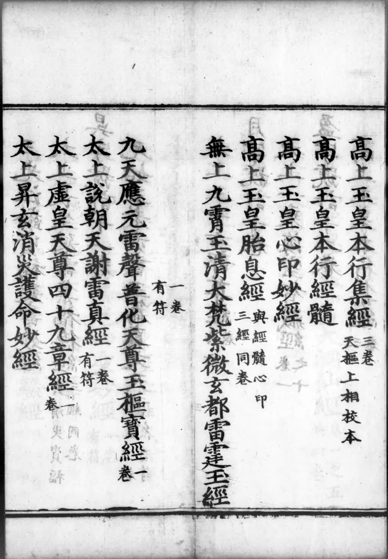 正统道藏.00.目录.明正统十年内府刊本.灰度胶片_绝版书_天涯系列_t涯_绝版古籍电子书合集（13大类）_道家_道藏（七套）