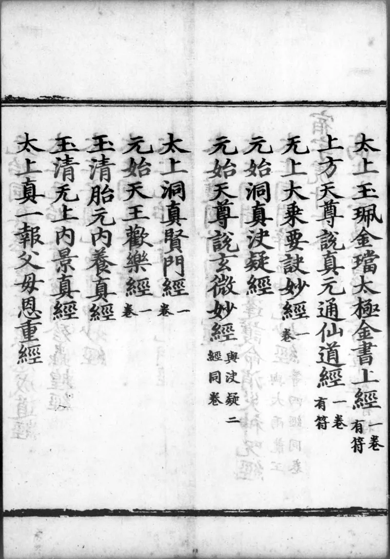 正统道藏.00.目录.明正统十年内府刊本.灰度胶片_绝版书_天涯系列_t涯_绝版古籍电子书合集（13大类）_道家_道藏（七套）