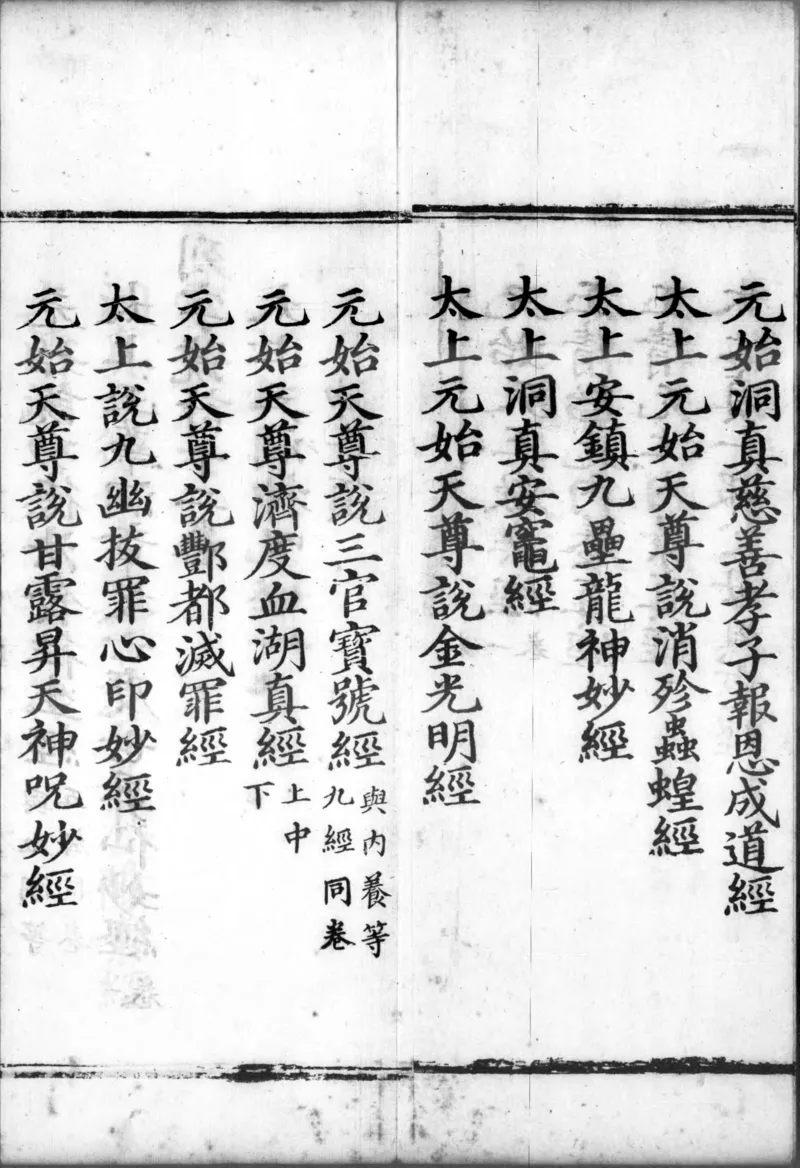 正统道藏.00.目录.明正统十年内府刊本.灰度胶片_绝版书_天涯系列_t涯_绝版古籍电子书合集（13大类）_道家_道藏（七套）