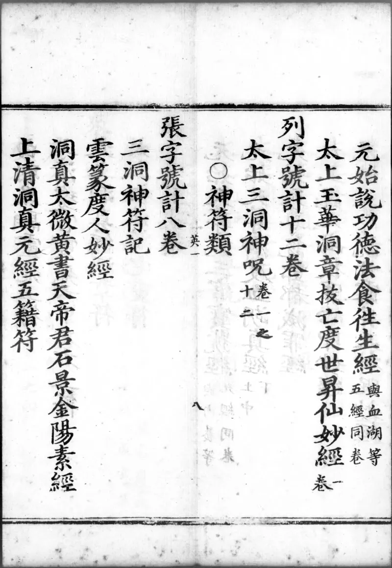 正统道藏.00.目录.明正统十年内府刊本.灰度胶片_绝版书_天涯系列_t涯_绝版古籍电子书合集（13大类）_道家_道藏（七套）