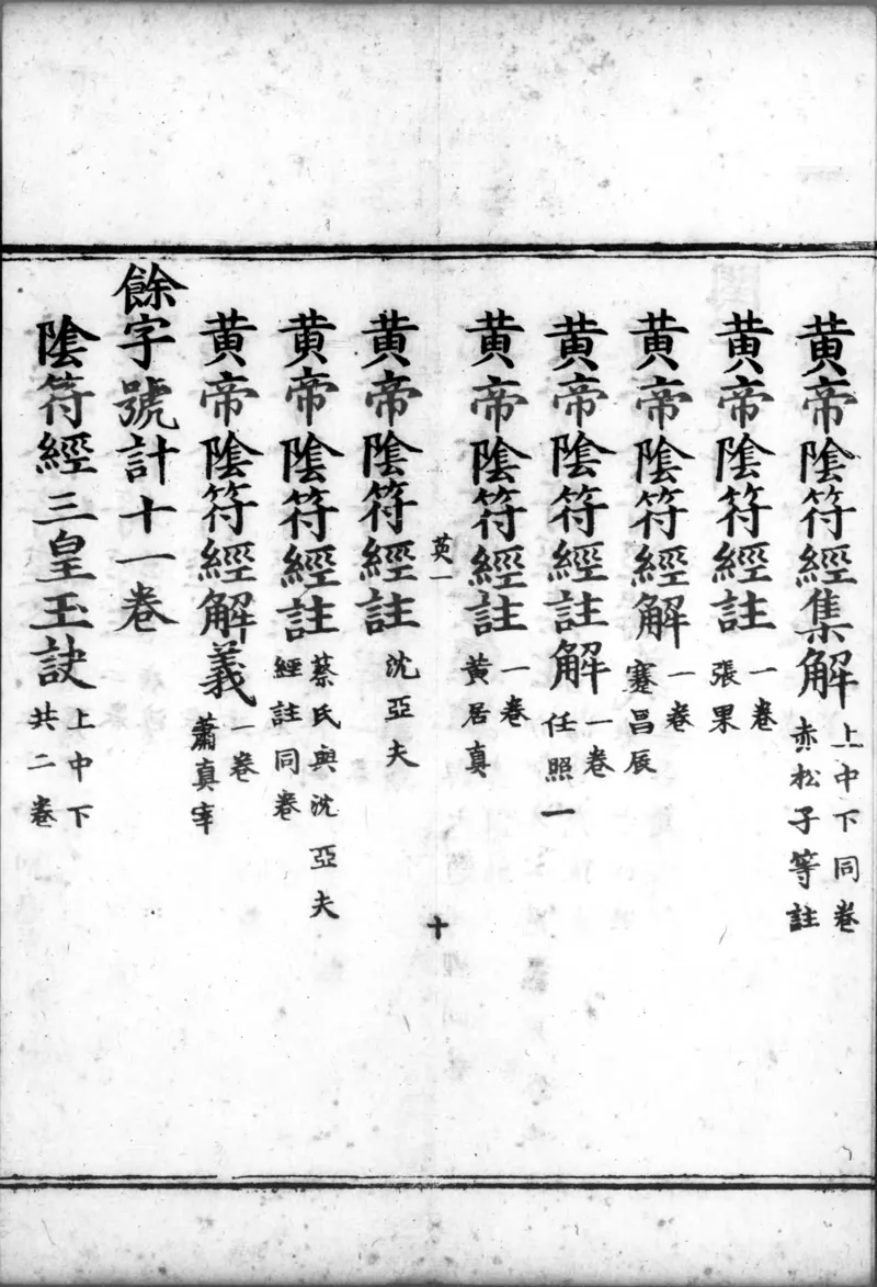 正统道藏.00.目录.明正统十年内府刊本.灰度胶片_绝版书_天涯系列_t涯_绝版古籍电子书合集（13大类）_道家_道藏（七套）