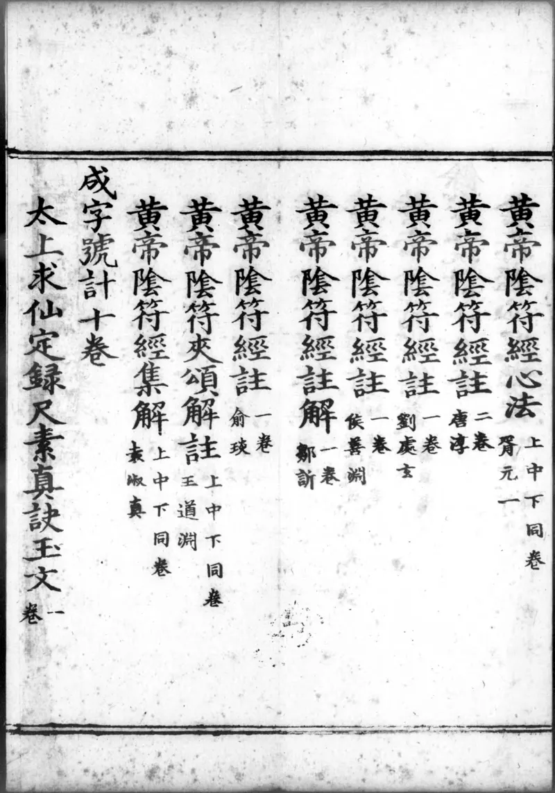 正统道藏.00.目录.明正统十年内府刊本.灰度胶片_绝版书_天涯系列_t涯_绝版古籍电子书合集（13大类）_道家_道藏（七套）