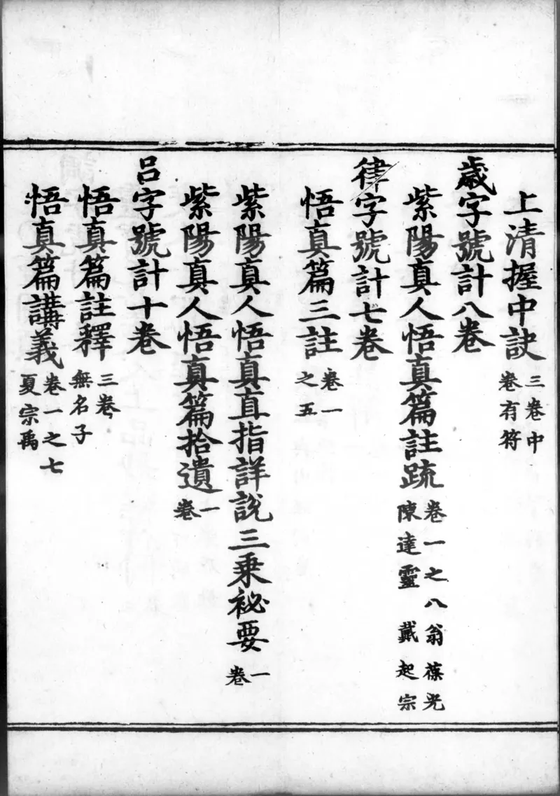 正统道藏.00.目录.明正统十年内府刊本.灰度胶片_绝版书_天涯系列_t涯_绝版古籍电子书合集（13大类）_道家_道藏（七套）