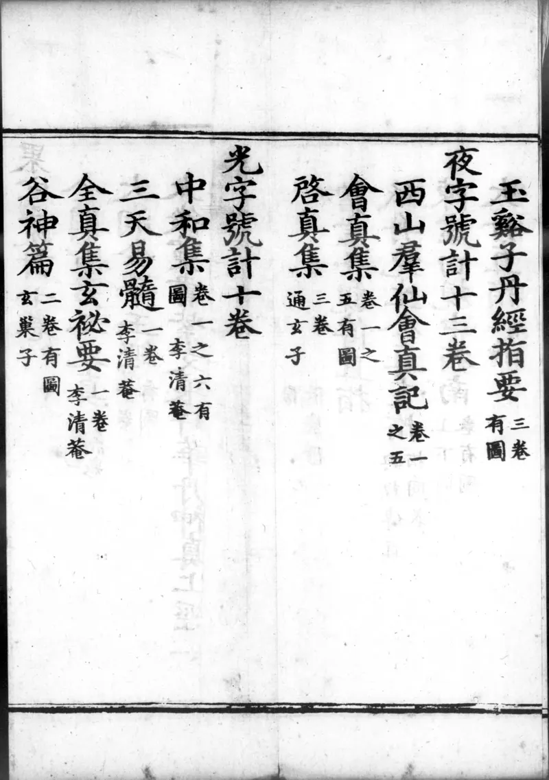 正统道藏.00.目录.明正统十年内府刊本.灰度胶片_绝版书_天涯系列_t涯_绝版古籍电子书合集（13大类）_道家_道藏（七套）