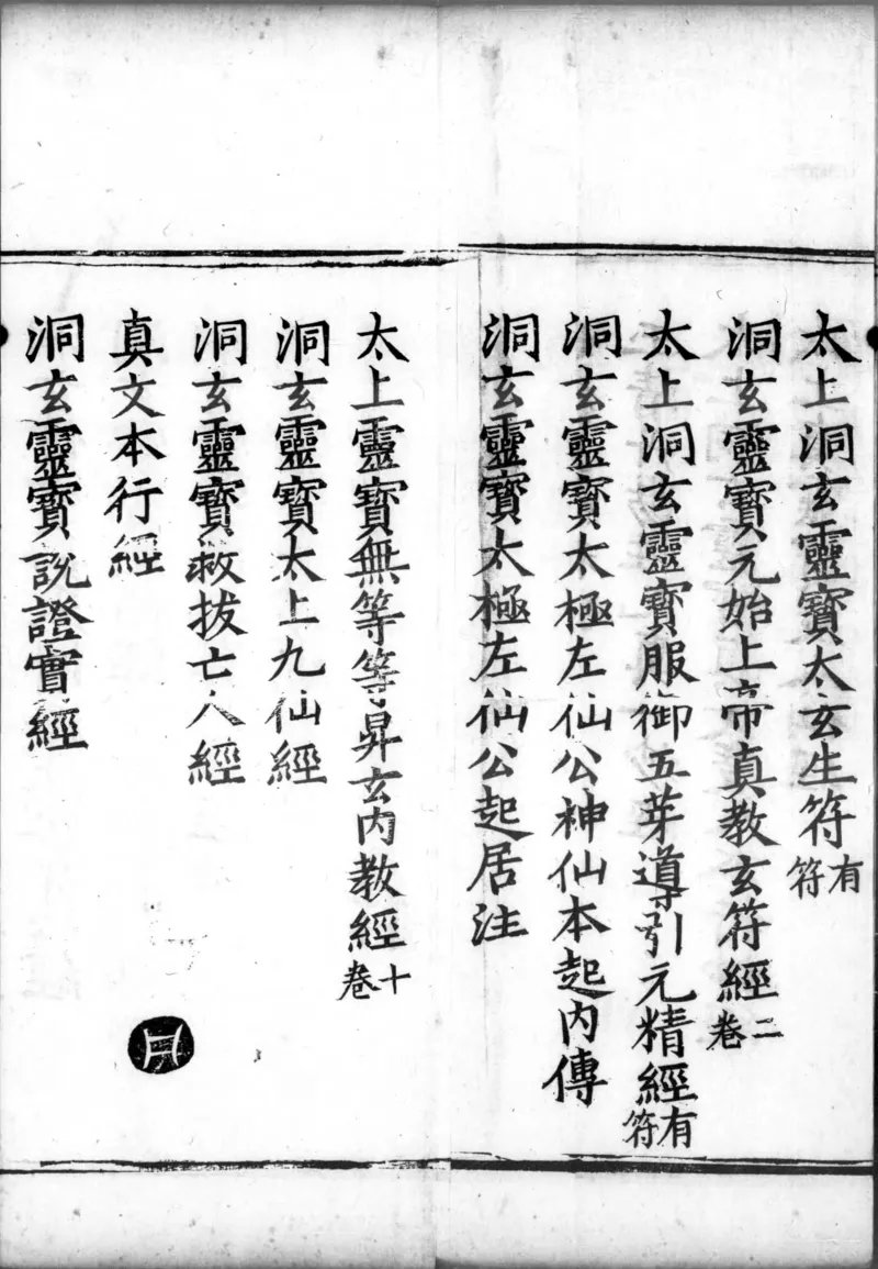 正统道藏.00.目录.明正统十年内府刊本.灰度胶片_绝版书_天涯系列_t涯_绝版古籍电子书合集（13大类）_道家_道藏（七套）