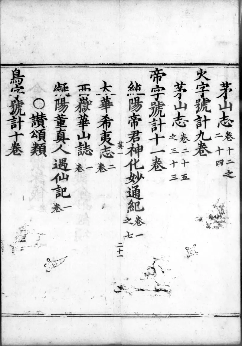 正统道藏.00.目录.明正统十年内府刊本.灰度胶片_绝版书_天涯系列_t涯_绝版古籍电子书合集（13大类）_道家_道藏（七套）