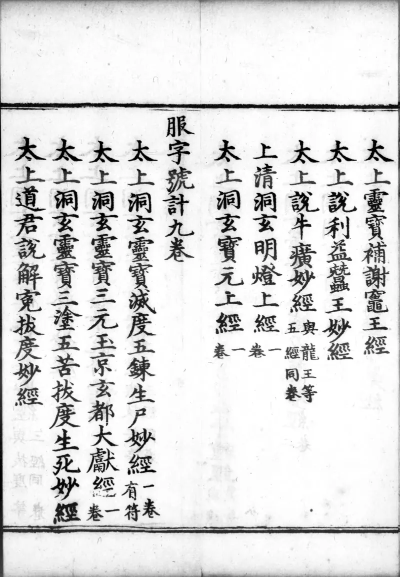 正统道藏.00.目录.明正统十年内府刊本.灰度胶片_绝版书_天涯系列_t涯_绝版古籍电子书合集（13大类）_道家_道藏（七套）