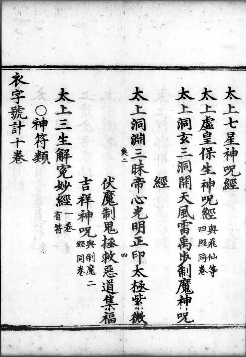 正统道藏.00.目录.明正统十年内府刊本.灰度胶片_绝版书_天涯系列_t涯_绝版古籍电子书合集（13大类）_道家_道藏（七套）