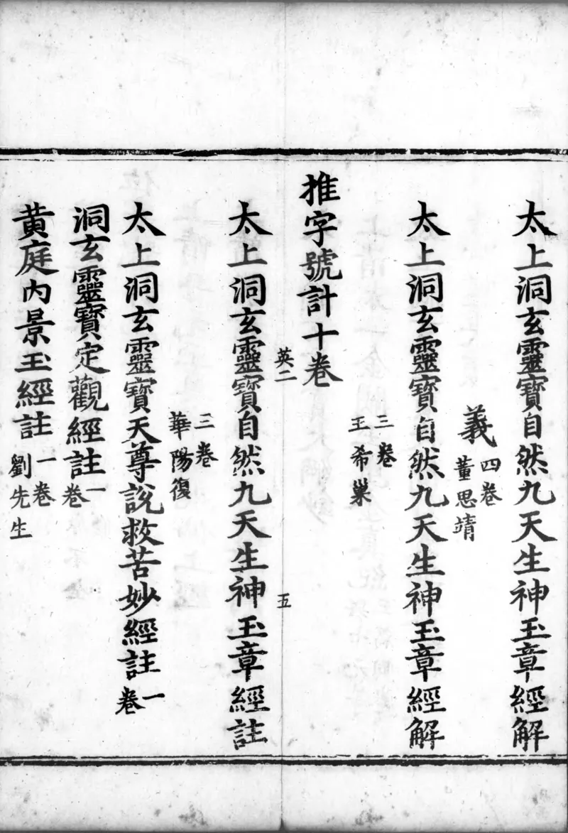 正统道藏.00.目录.明正统十年内府刊本.灰度胶片_绝版书_天涯系列_t涯_绝版古籍电子书合集（13大类）_道家_道藏（七套）