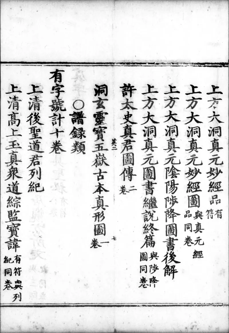 正统道藏.00.目录.明正统十年内府刊本.灰度胶片_绝版书_天涯系列_t涯_绝版古籍电子书合集（13大类）_道家_道藏（七套）