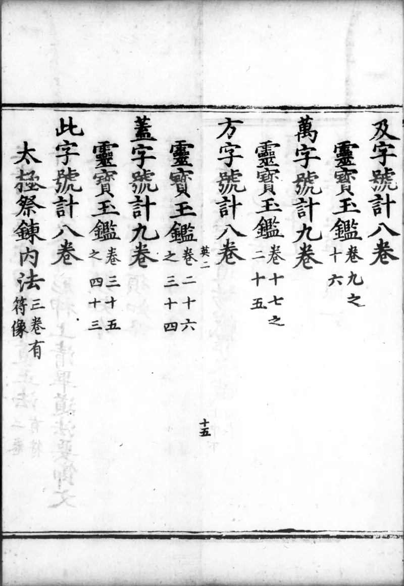 正统道藏.00.目录.明正统十年内府刊本.灰度胶片_绝版书_天涯系列_t涯_绝版古籍电子书合集（13大类）_道家_道藏（七套）