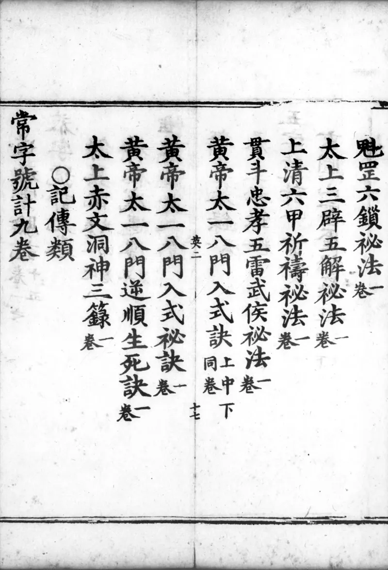 正统道藏.00.目录.明正统十年内府刊本.灰度胶片_绝版书_天涯系列_t涯_绝版古籍电子书合集（13大类）_道家_道藏（七套）