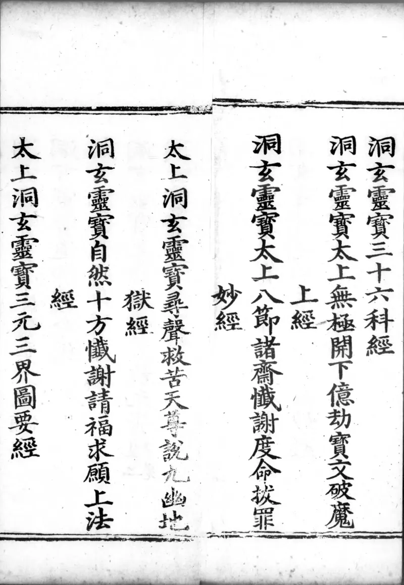 正统道藏.00.目录.明正统十年内府刊本.灰度胶片_绝版书_天涯系列_t涯_绝版古籍电子书合集（13大类）_道家_道藏（七套）