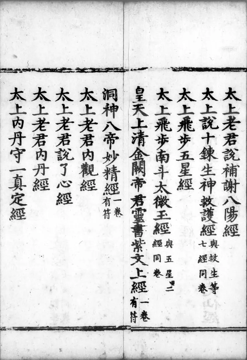 正统道藏.00.目录.明正统十年内府刊本.灰度胶片_绝版书_天涯系列_t涯_绝版古籍电子书合集（13大类）_道家_道藏（七套）