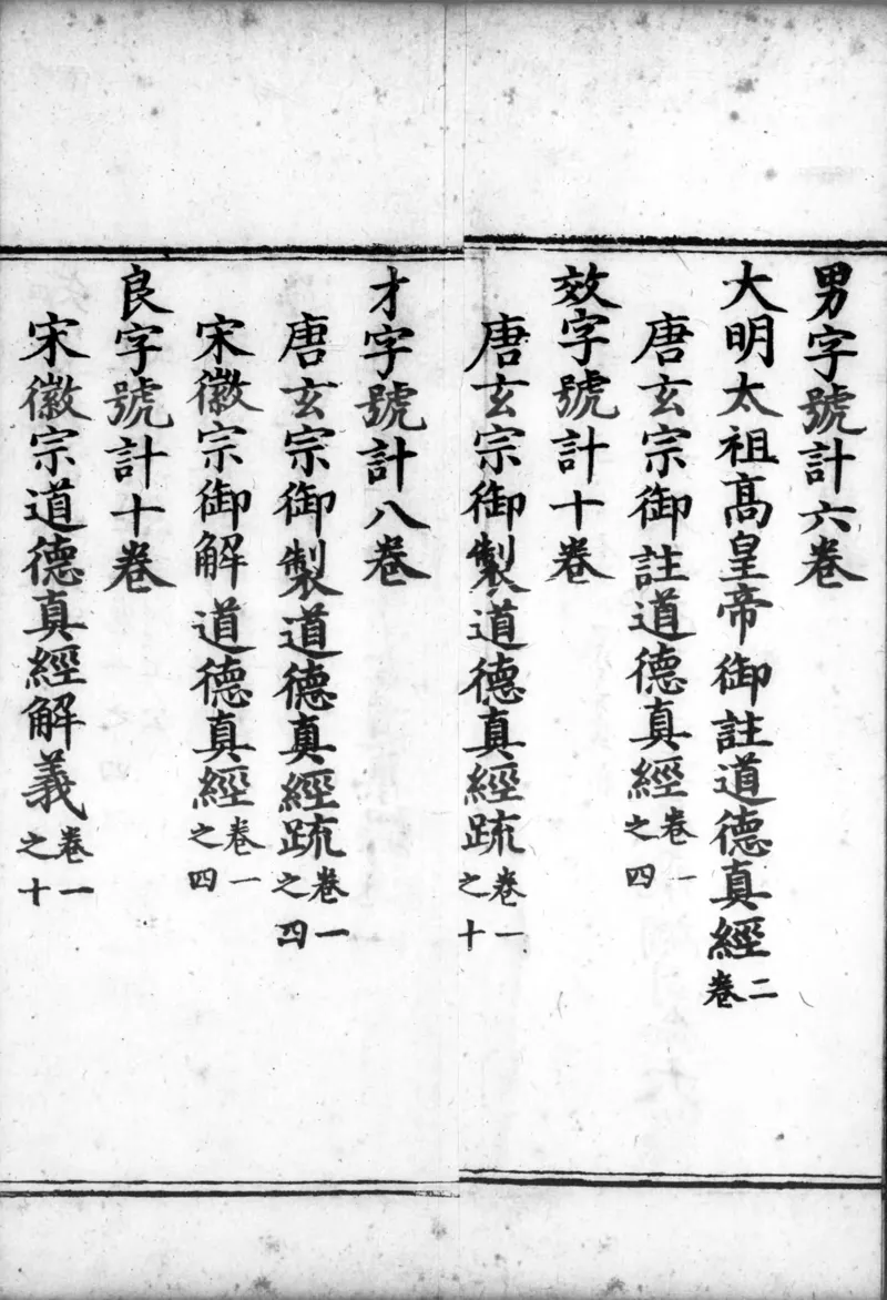 正统道藏.00.目录.明正统十年内府刊本.灰度胶片_绝版书_天涯系列_t涯_绝版古籍电子书合集（13大类）_道家_道藏（七套）