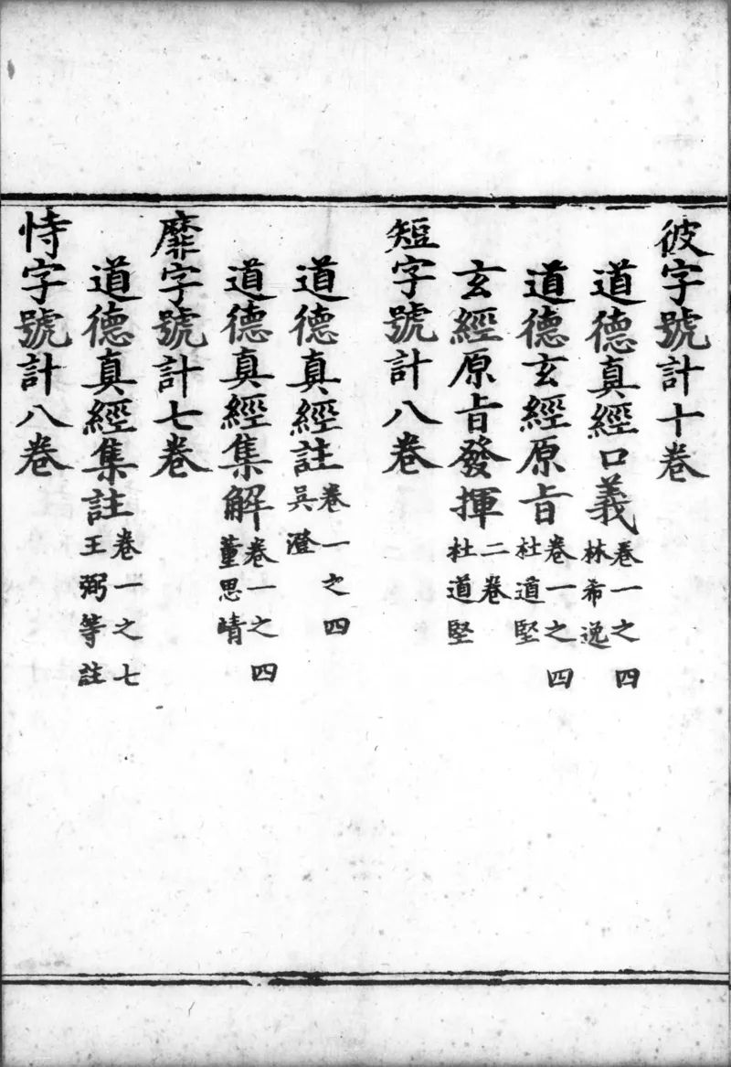 正统道藏.00.目录.明正统十年内府刊本.灰度胶片_绝版书_天涯系列_t涯_绝版古籍电子书合集（13大类）_道家_道藏（七套）