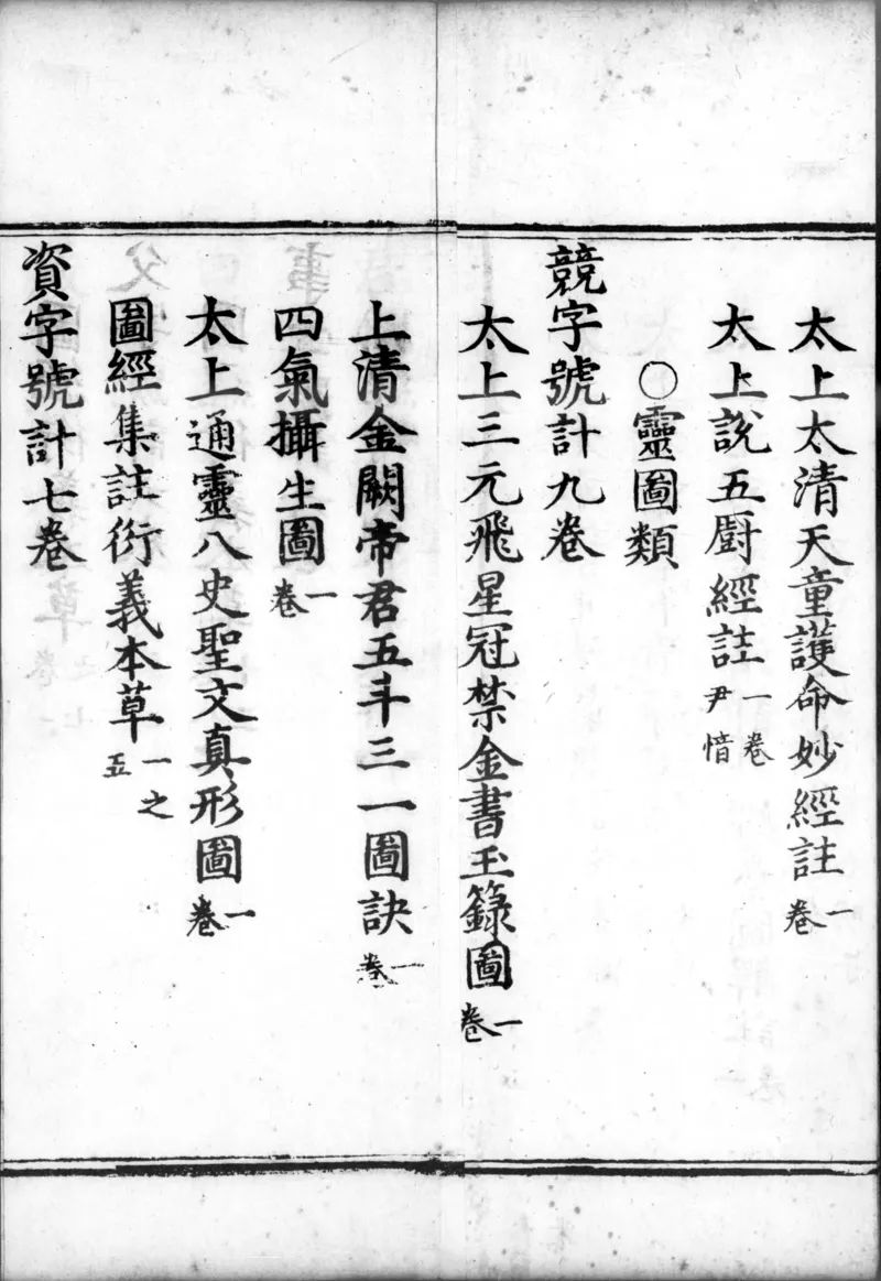 正统道藏.00.目录.明正统十年内府刊本.灰度胶片_绝版书_天涯系列_t涯_绝版古籍电子书合集（13大类）_道家_道藏（七套）