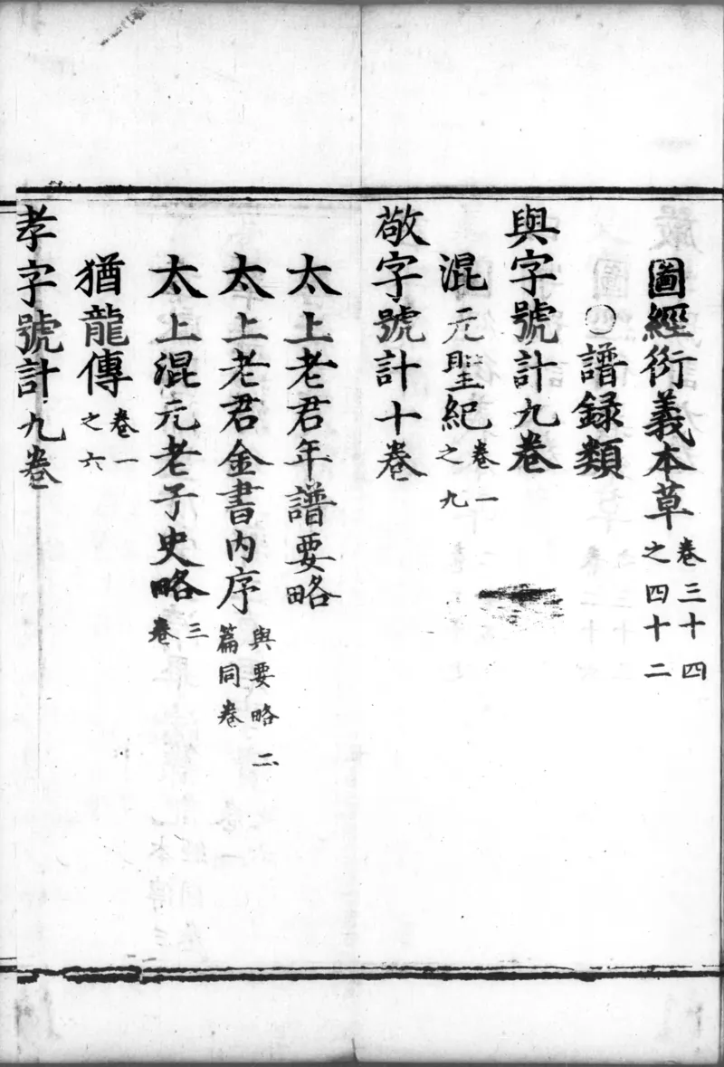 正统道藏.00.目录.明正统十年内府刊本.灰度胶片_绝版书_天涯系列_t涯_绝版古籍电子书合集（13大类）_道家_道藏（七套）