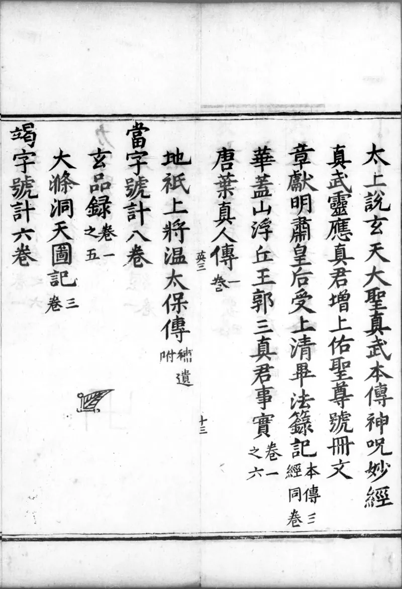 正统道藏.00.目录.明正统十年内府刊本.灰度胶片_绝版书_天涯系列_t涯_绝版古籍电子书合集（13大类）_道家_道藏（七套）