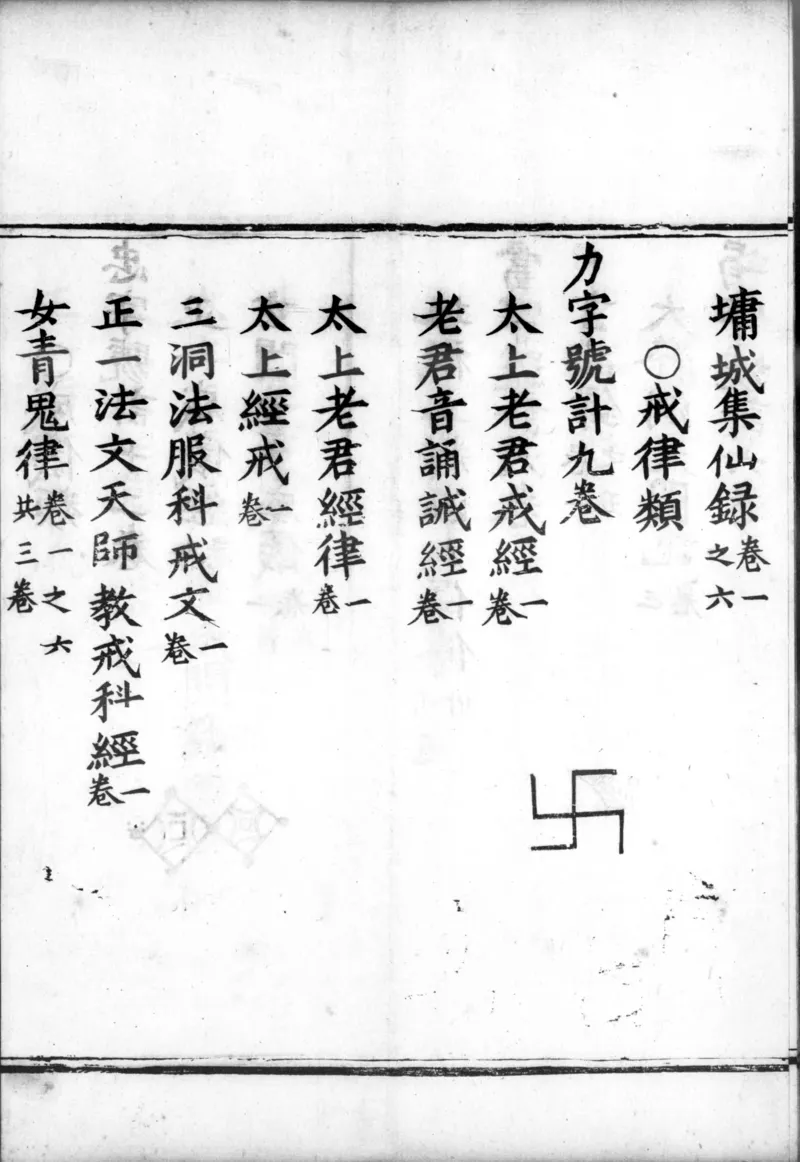 正统道藏.00.目录.明正统十年内府刊本.灰度胶片_绝版书_天涯系列_t涯_绝版古籍电子书合集（13大类）_道家_道藏（七套）