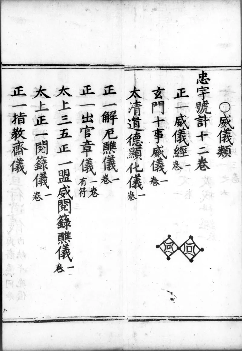 正统道藏.00.目录.明正统十年内府刊本.灰度胶片_绝版书_天涯系列_t涯_绝版古籍电子书合集（13大类）_道家_道藏（七套）