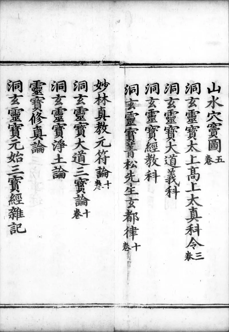 正统道藏.00.目录.明正统十年内府刊本.灰度胶片_绝版书_天涯系列_t涯_绝版古籍电子书合集（13大类）_道家_道藏（七套）