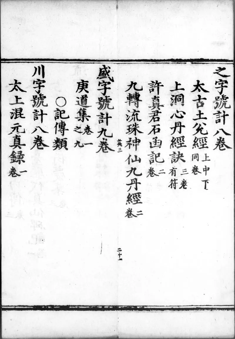 正统道藏.00.目录.明正统十年内府刊本.灰度胶片_绝版书_天涯系列_t涯_绝版古籍电子书合集（13大类）_道家_道藏（七套）