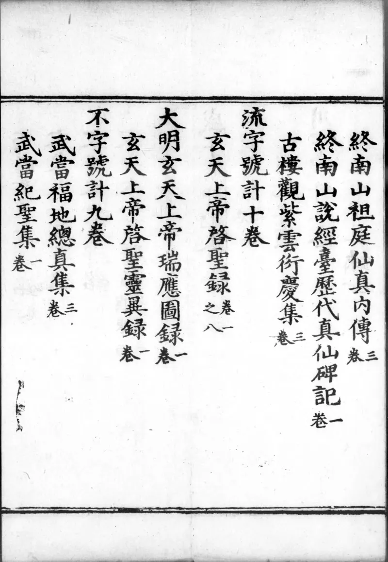 正统道藏.00.目录.明正统十年内府刊本.灰度胶片_绝版书_天涯系列_t涯_绝版古籍电子书合集（13大类）_道家_道藏（七套）