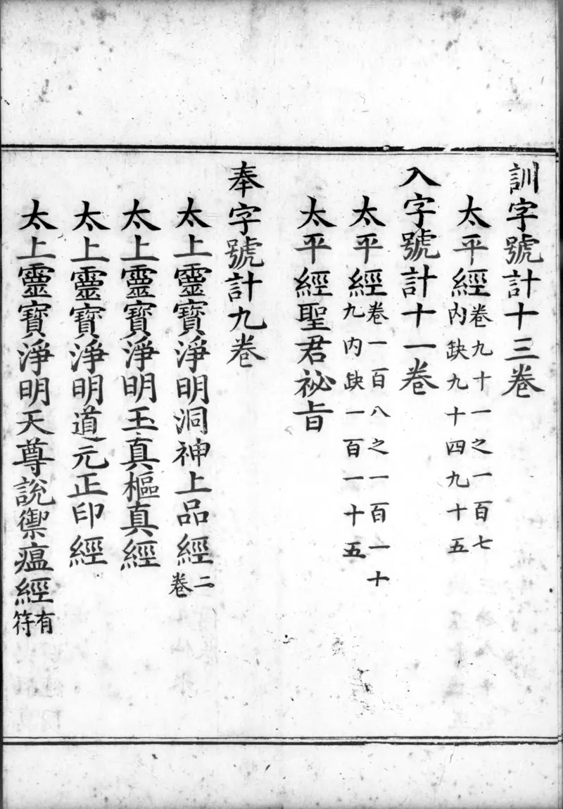 正统道藏.00.目录.明正统十年内府刊本.灰度胶片_绝版书_天涯系列_t涯_绝版古籍电子书合集（13大类）_道家_道藏（七套）