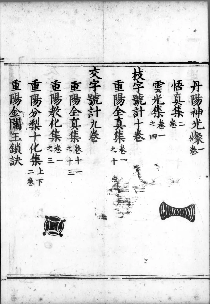 正统道藏.00.目录.明正统十年内府刊本.灰度胶片_绝版书_天涯系列_t涯_绝版古籍电子书合集（13大类）_道家_道藏（七套）