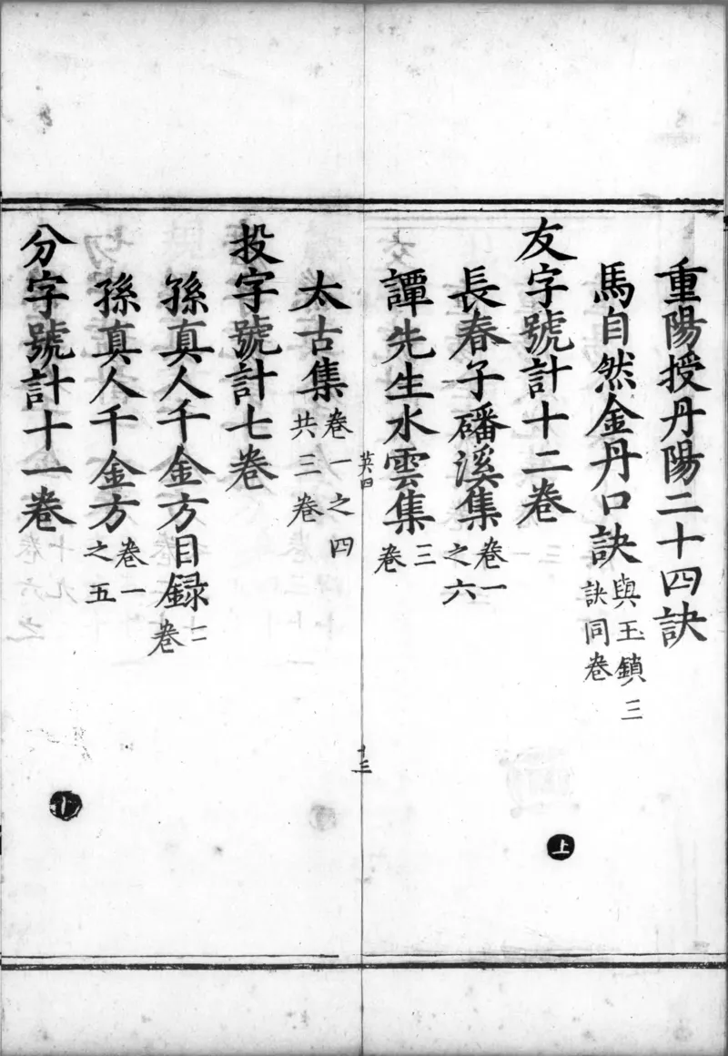 正统道藏.00.目录.明正统十年内府刊本.灰度胶片_绝版书_天涯系列_t涯_绝版古籍电子书合集（13大类）_道家_道藏（七套）