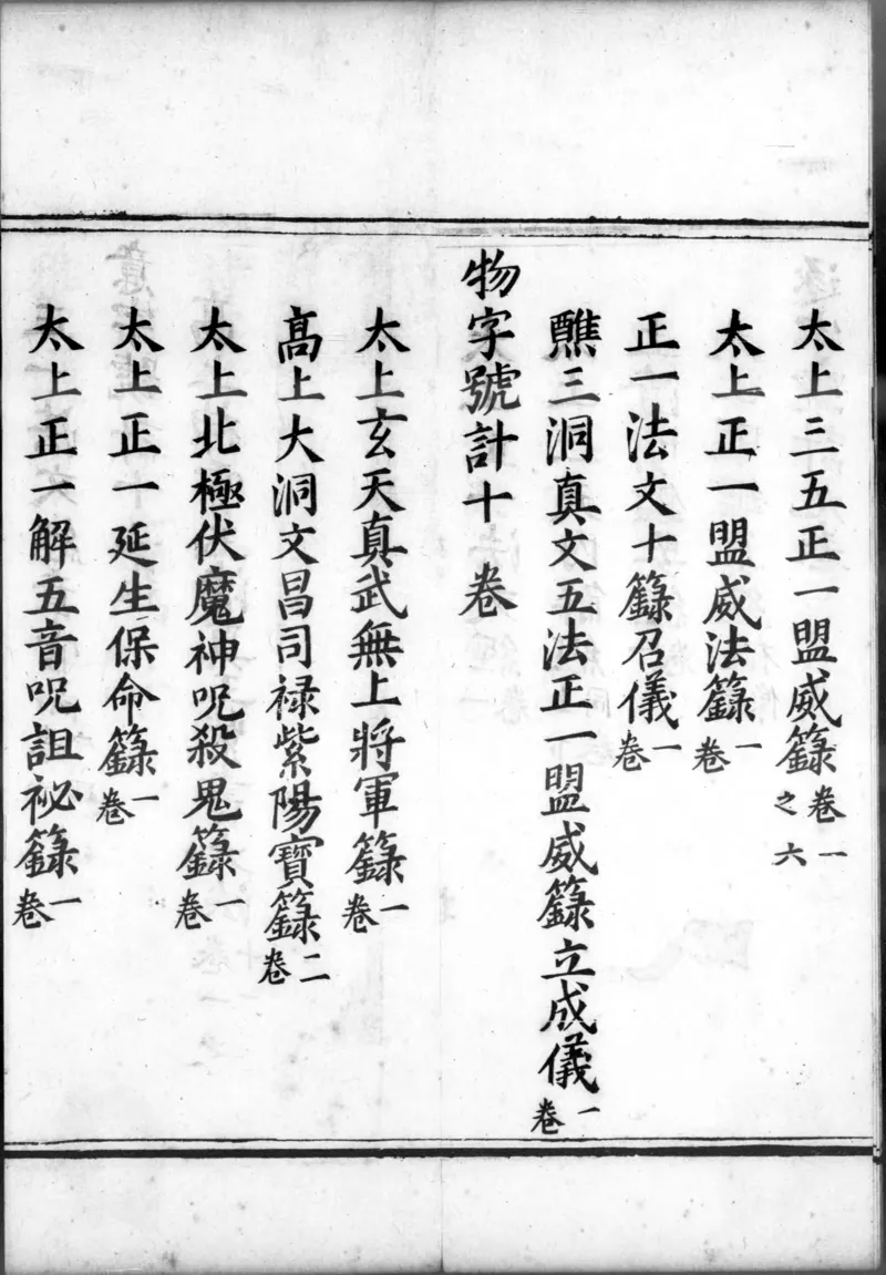 正统道藏.00.目录.明正统十年内府刊本.灰度胶片_绝版书_天涯系列_t涯_绝版古籍电子书合集（13大类）_道家_道藏（七套）