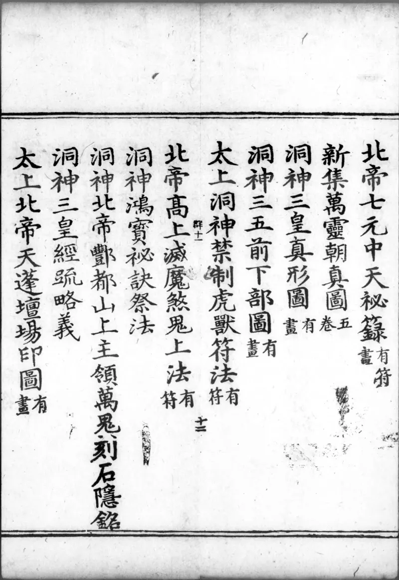 正统道藏.00.目录.明正统十年内府刊本.灰度胶片_绝版书_天涯系列_t涯_绝版古籍电子书合集（13大类）_道家_道藏（七套）