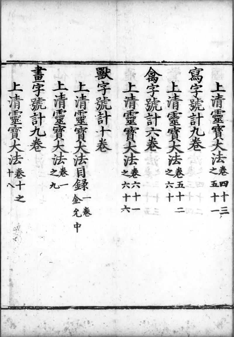 正统道藏.00.目录.明正统十年内府刊本.灰度胶片_绝版书_天涯系列_t涯_绝版古籍电子书合集（13大类）_道家_道藏（七套）