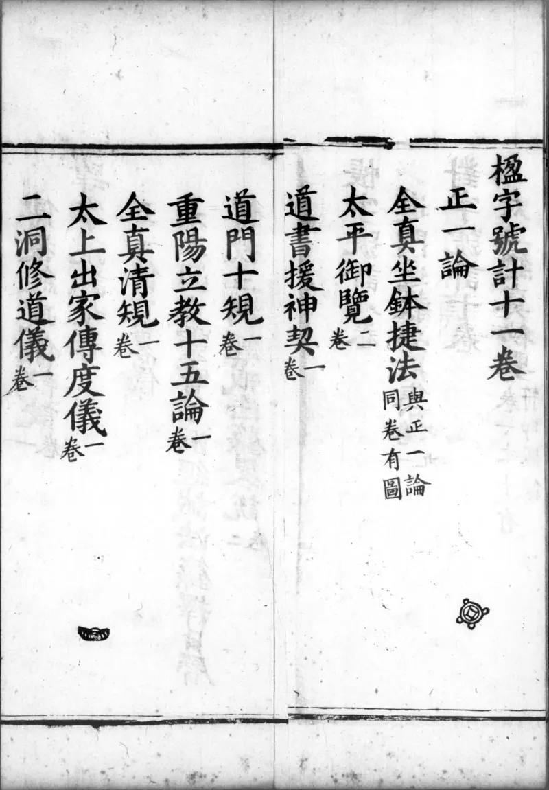 正统道藏.00.目录.明正统十年内府刊本.灰度胶片_绝版书_天涯系列_t涯_绝版古籍电子书合集（13大类）_道家_道藏（七套）